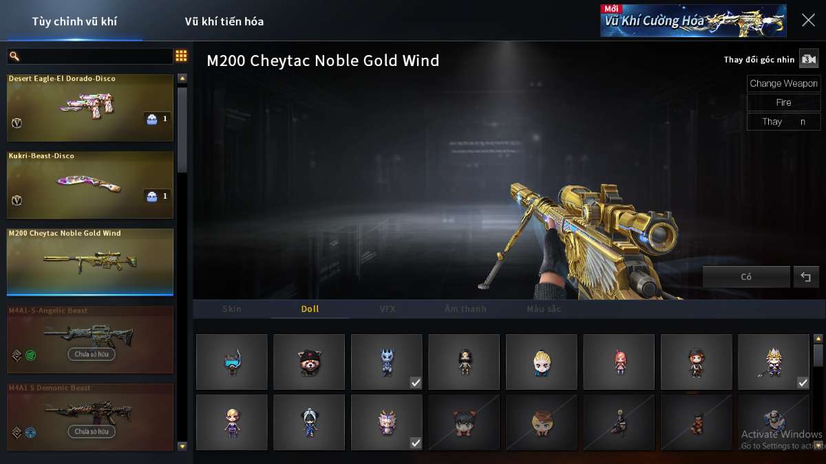 shop acc cf uy tin gia re
